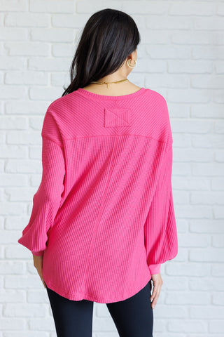 Good Things Are Coming V-Neck Top in Pink-[option4]-[option5]-[option6]-[option7]-[option8]-Womens-Clothing-Shop