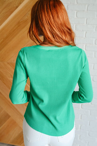 Greensleeves Waffle Knit Henley-[option4]-[option5]-[option6]-[option7]-[option8]-Womens-Clothing-Shop