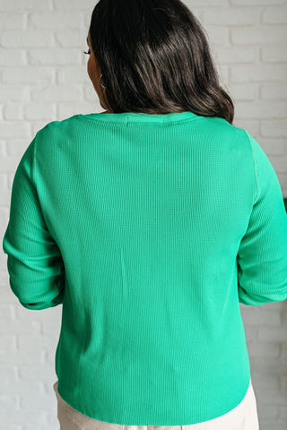 Greensleeves Waffle Knit Henley-[option4]-[option5]-[option6]-[option7]-[option8]-Womens-Clothing-Shop