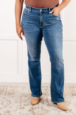 Hannah Mid Rise Thermal Bootcut Jeans-[option4]-[option5]-[option6]-[option7]-[option8]-Womens-Clothing-Shop