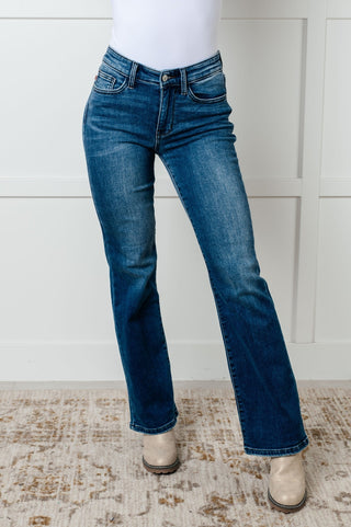 Hannah Mid Rise Thermal Bootcut Jeans-[option4]-[option5]-[option6]-[option7]-[option8]-Womens-Clothing-Shop