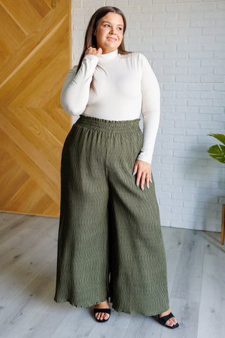 Harmony High Rise Wide Pants in Olive-[option4]-[option5]-[option6]-[option7]-[option8]-Womens-Clothing-Shop