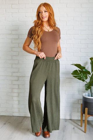 Harmony High Rise Wide Pants in Olive-[option4]-[option5]-[option6]-[option7]-[option8]-Womens-Clothing-Shop