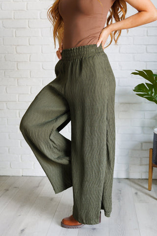 Harmony High Rise Wide Pants in Olive-[option4]-[option5]-[option6]-[option7]-[option8]-Womens-Clothing-Shop