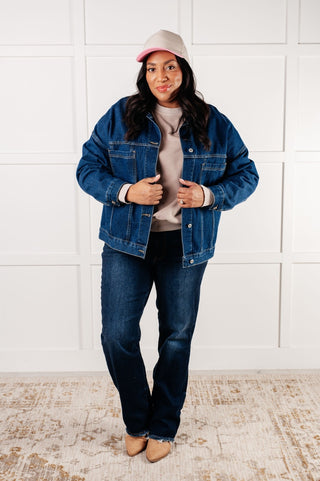 Have We Met Oversized Denim Jacket-[option4]-[option5]-[option6]-[option7]-[option8]-Womens-Clothing-Shop