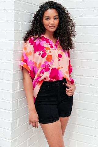 Hazy Cosmic Jive Relaxed Blouse-[option4]-[option5]-[option6]-[option7]-[option8]-Womens-Clothing-Shop