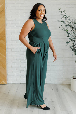 Hilary Wide Leg Jumpsuit in Green-[option4]-[option5]-[option6]-[option7]-[option8]-Womens-Clothing-Shop