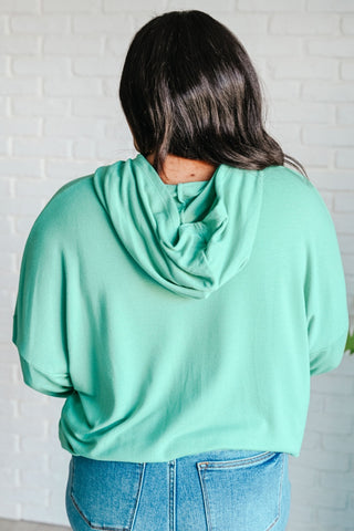 I Am the City Hooded Pullover in Mint-[option4]-[option5]-[option6]-[option7]-[option8]-Womens-Clothing-Shop