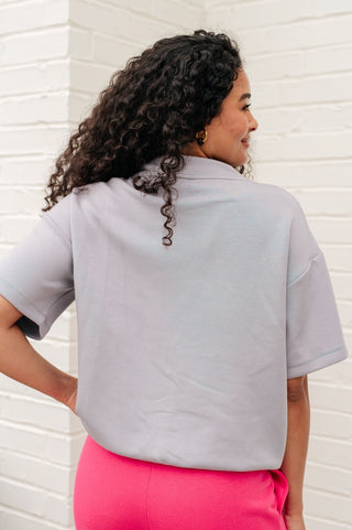 I Just Felt Like It Mock Neck Top in Mystic Grey-[option4]-[option5]-[option6]-[option7]-[option8]-Womens-Clothing-Shop