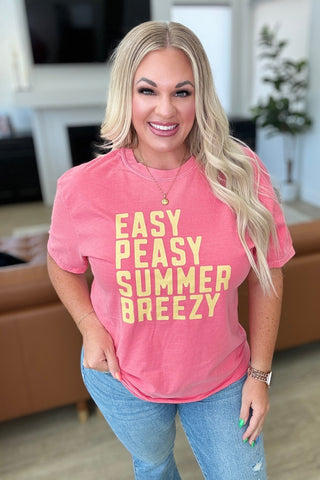 Easy Peasy Summer Breezy Tee-[option4]-[option5]-[option6]-[option7]-[option8]-Womens-Clothing-Shop