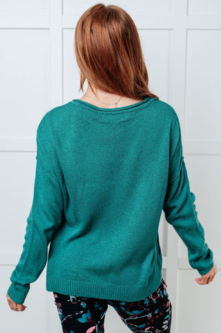 In Stitches Drop Shoulder Sweater-[option4]-[option5]-[option6]-[option7]-[option8]-Womens-Clothing-Shop