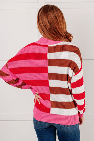 In Your Lane Color Blocked Stripe Sweater-[option4]-[option5]-[option6]-[option7]-[option8]-Womens-Clothing-Shop