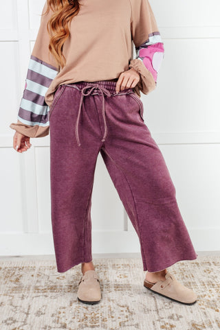 In or Out Wide Leg Cropped Pants in Eggplant-[option4]-[option5]-[option6]-[option7]-[option8]-Womens-Clothing-Shop