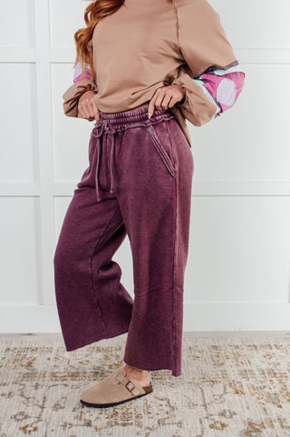 In or Out Wide Leg Cropped Pants in Eggplant-[option4]-[option5]-[option6]-[option7]-[option8]-Womens-Clothing-Shop