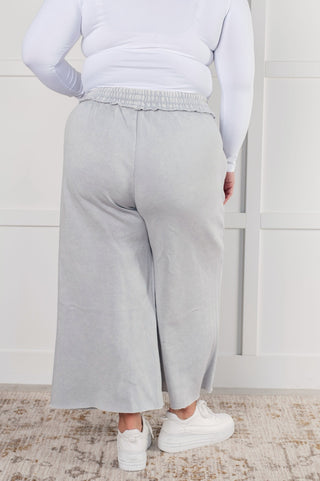 In or Out Wide Leg Cropped Pants in Light Grey-[option4]-[option5]-[option6]-[option7]-[option8]-Womens-Clothing-Shop