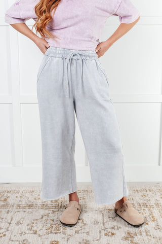 In or Out Wide Leg Cropped Pants in Light Grey-[option4]-[option5]-[option6]-[option7]-[option8]-Womens-Clothing-Shop