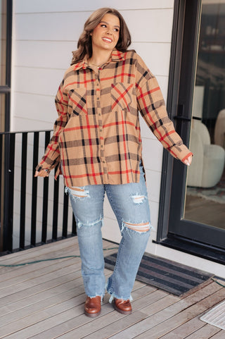 Is It Really Oversized Plaid Button Up-[option4]-[option5]-[option6]-[option7]-[option8]-Womens-Clothing-Shop