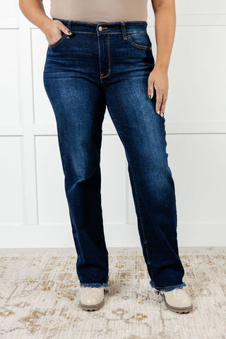 Jacqueline Mid Rise Frayed Hem Straight Leg Jean-[option4]-[option5]-[option6]-[option7]-[option8]-Womens-Clothing-Shop