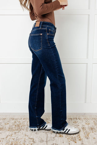 Jacqueline Mid Rise Frayed Hem Straight Leg Jean-[option4]-[option5]-[option6]-[option7]-[option8]-Womens-Clothing-Shop