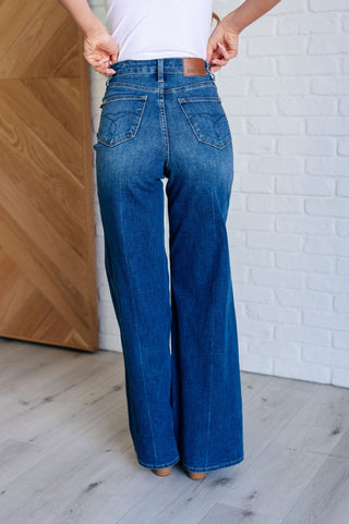 Eliza High Rise Control Top Retro Wide Leg Jeans-[option4]-[option5]-[option6]-[option7]-[option8]-Womens-Clothing-Shop