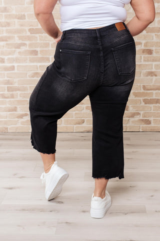 Ryan High Rise Button Fly Wide Leg Crop Jeans-[option4]-[option5]-[option6]-[option7]-[option8]-Womens-Clothing-Shop