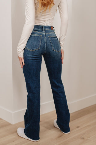 Josephine Mid Rise Raw Hem Bootcut Jeans-[option4]-[option5]-[option6]-[option7]-[option8]-Womens-Clothing-Shop