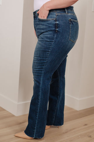 Josephine Mid Rise Raw Hem Bootcut Jeans-[option4]-[option5]-[option6]-[option7]-[option8]-Womens-Clothing-Shop