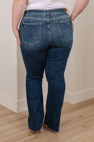 Josephine Mid Rise Raw Hem Bootcut Jeans-[option4]-[option5]-[option6]-[option7]-[option8]-Womens-Clothing-Shop