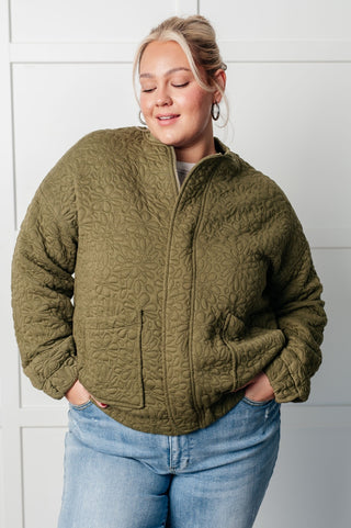 Jungle Explorer Quilted Zip Up Jacket-[option4]-[option5]-[option6]-[option7]-[option8]-Womens-Clothing-Shop