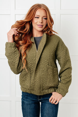 Jungle Explorer Quilted Zip Up Jacket-[option4]-[option5]-[option6]-[option7]-[option8]-Womens-Clothing-Shop