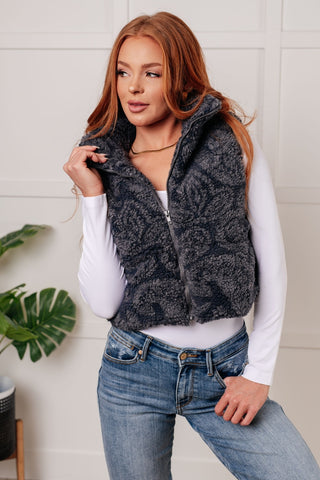 Just One More Layer Paisley Sherpa Print Vest-[option4]-[option5]-[option6]-[option7]-[option8]-Womens-Clothing-Shop