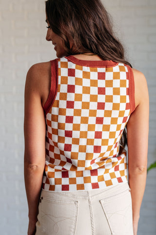 Keeping Score Checkered Tank-[option4]-[option5]-[option6]-[option7]-[option8]-Womens-Clothing-Shop