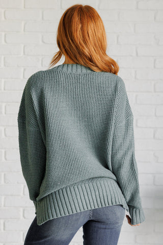 Lakeside View Drop Shoulder Sweater in Sage-[option4]-[option5]-[option6]-[option7]-[option8]-Womens-Clothing-Shop