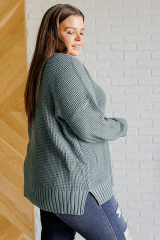 Lakeside View Drop Shoulder Sweater in Sage-[option4]-[option5]-[option6]-[option7]-[option8]-Womens-Clothing-Shop