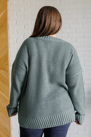 Lakeside View Drop Shoulder Sweater in Sage-[option4]-[option5]-[option6]-[option7]-[option8]-Womens-Clothing-Shop