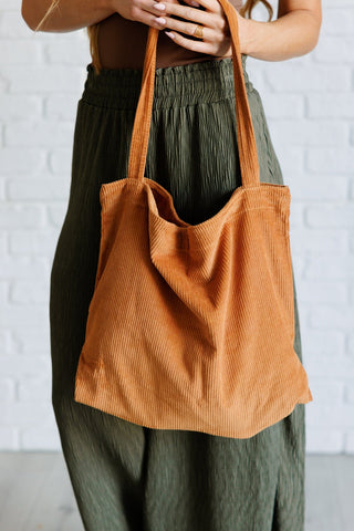 Last Minute Corduroy Tote in Brown-OS-[option4]-[option5]-[option6]-[option7]-[option8]-Womens-Clothing-Shop