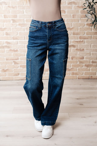 Leila High Rise Cargo Straight Jeans-[option4]-[option5]-[option6]-[option7]-[option8]-Womens-Clothing-Shop