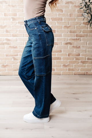 Leila High Rise Cargo Straight Jeans-[option4]-[option5]-[option6]-[option7]-[option8]-Womens-Clothing-Shop