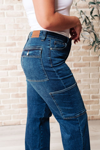 Leila High Rise Cargo Straight Jeans-[option4]-[option5]-[option6]-[option7]-[option8]-Womens-Clothing-Shop