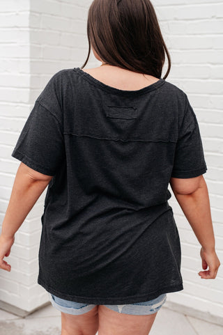 Let Me Live Relaxed Tee in Black-[option4]-[option5]-[option6]-[option7]-[option8]-Womens-Clothing-Shop