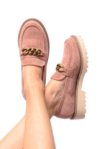 Literally Loafers in Blush Faux Suede-[option4]-[option5]-[option6]-[option7]-[option8]-Womens-Clothing-Shop