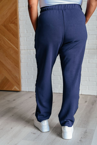 Lysa Satin Stripe Lounge Pants in Smoky Navy-[option4]-[option5]-[option6]-[option7]-[option8]-Womens-Clothing-Shop