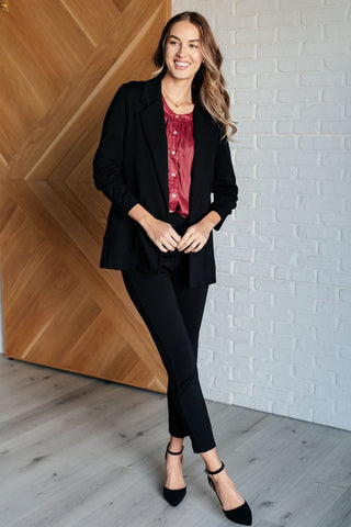 Magic 3/4 Blazer in Black-[option4]-[option5]-[option6]-[option7]-[option8]-Womens-Clothing-Shop