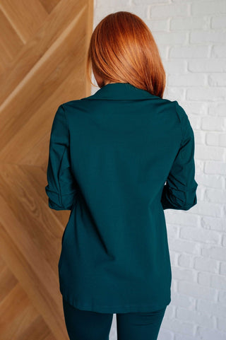 Magic 3/4 Blazer in Hunter Green-[option4]-[option5]-[option6]-[option7]-[option8]-Womens-Clothing-Shop