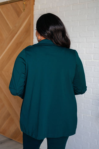 Magic 3/4 Blazer in Hunter Green-[option4]-[option5]-[option6]-[option7]-[option8]-Womens-Clothing-Shop