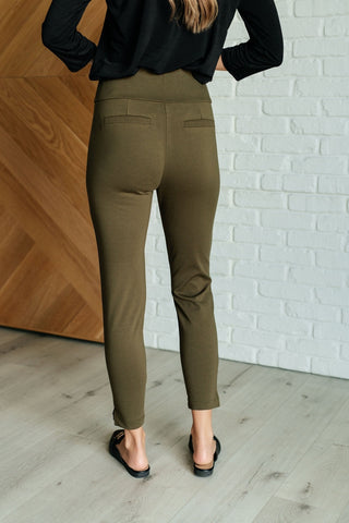 Magic Ankle Crop Skinny Pants in Olive-[option4]-[option5]-[option6]-[option7]-[option8]-Womens-Clothing-Shop