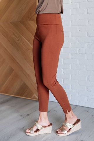 Magic Ankle Crop Skinny Pants in Rust-[option4]-[option5]-[option6]-[option7]-[option8]-Womens-Clothing-Shop