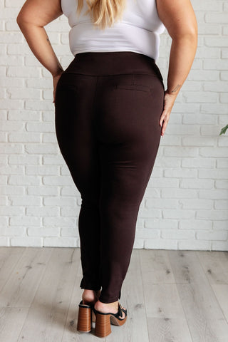 Magic Skinny 28" Pants in Chocolate-[option4]-[option5]-[option6]-[option7]-[option8]-Womens-Clothing-Shop