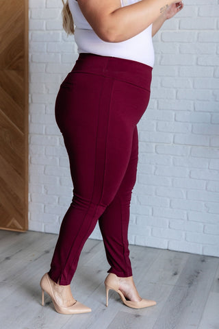 Magic Skinny 28" Pants in Wine-[option4]-[option5]-[option6]-[option7]-[option8]-Womens-Clothing-Shop