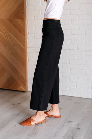 Magic Wide Leg Crop Pants in Black-[option4]-[option5]-[option6]-[option7]-[option8]-Womens-Clothing-Shop